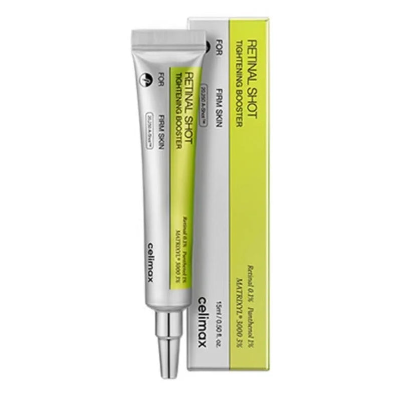 Retinal Shot tightening booster with packaging on a white background