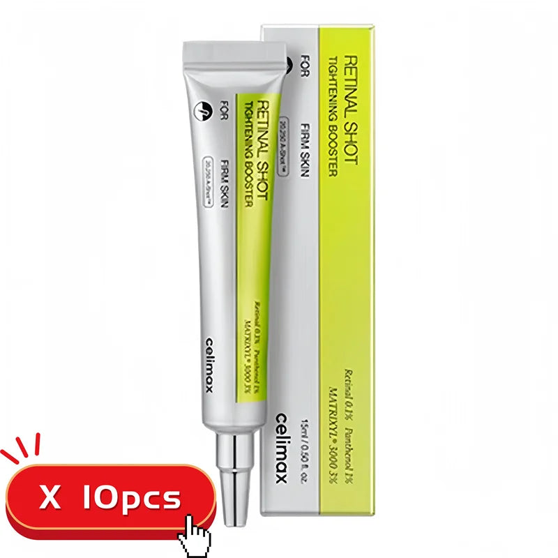 Celimax Retinal Shot tightening booster with packaging on a white background