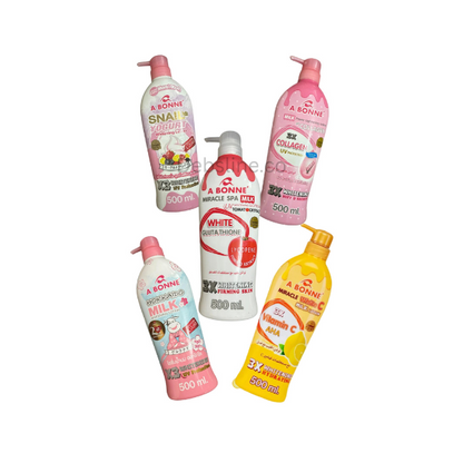 A Bonne 500ml Milk Body Lotion in 5 Variants Collagen Tomato Vit C Hokkaido Snail Yogurt