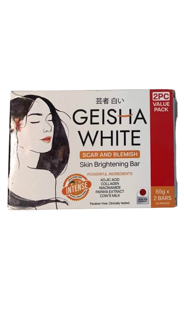 Geisha White Radiance Bar Soap 65gx2 Even Tone Treatment