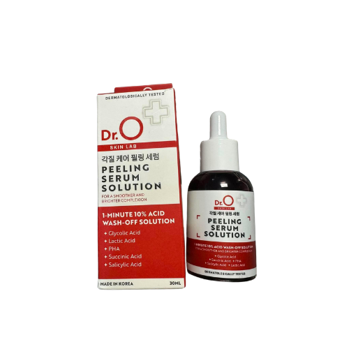 Dr.O Skin Lab Peeling Serum – Red Box Top View – Debsline.co