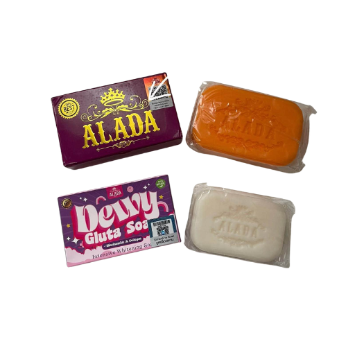 Alada 100% Natural Radiance Soap | OG Orange 160g & Dewy White 70g