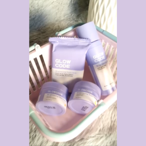 GLOWCODE Brightening Skincare Set Kojic Acid Niacinamide Soap Toner Creams