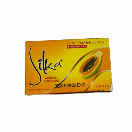 Silka Orange Papaya & Green Papaya Whitening Herbal Soap Bundle