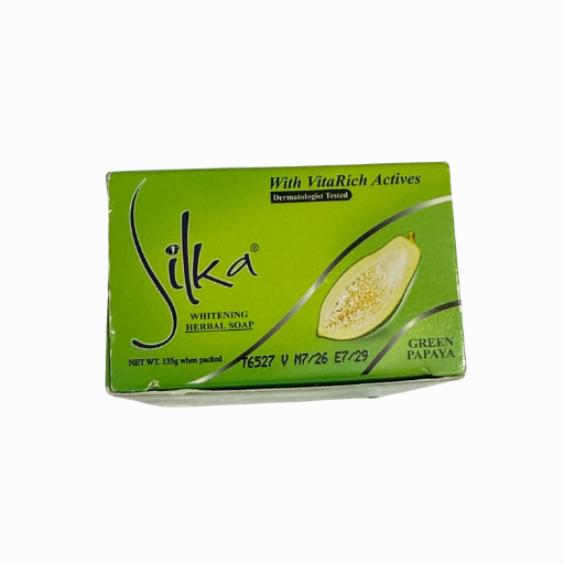 Silka Orange Papaya & Green Papaya Whitening Herbal Soap Bundle