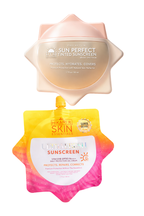 Hikari Skin Tinted Sunscreen SPF50 - Broad-Spectrum UV Protection - Debsline.co
