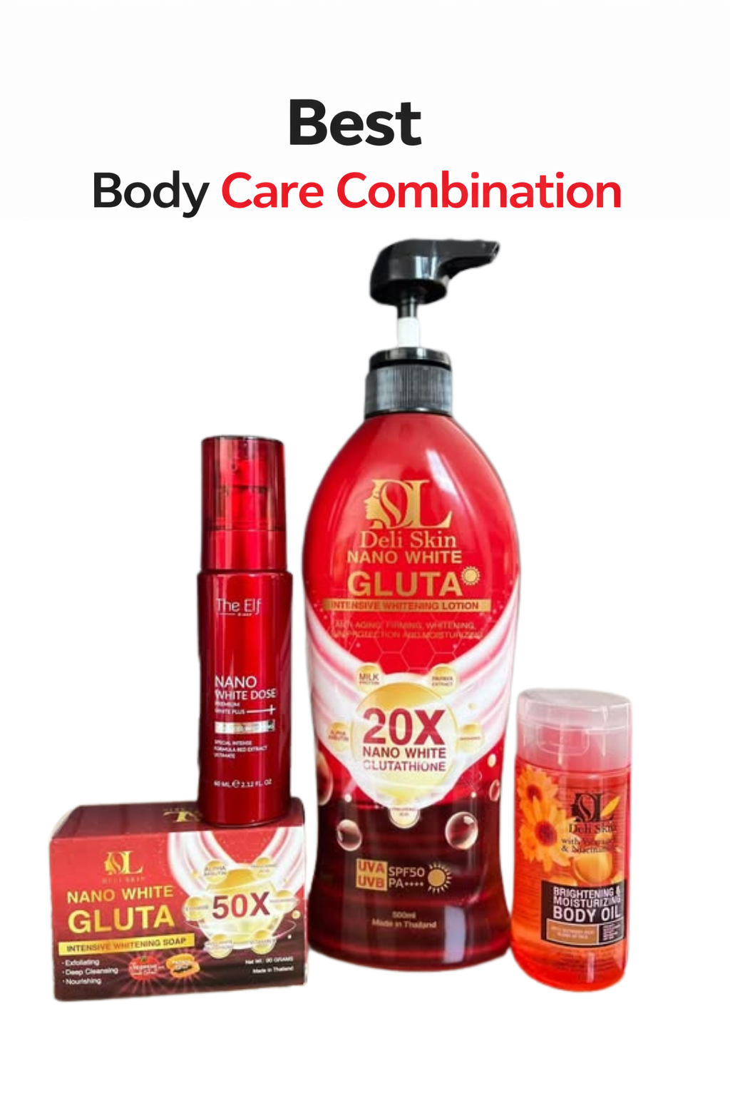 Deli Skin Nano White Gluta Intensive Whitening Lotion – 500ml