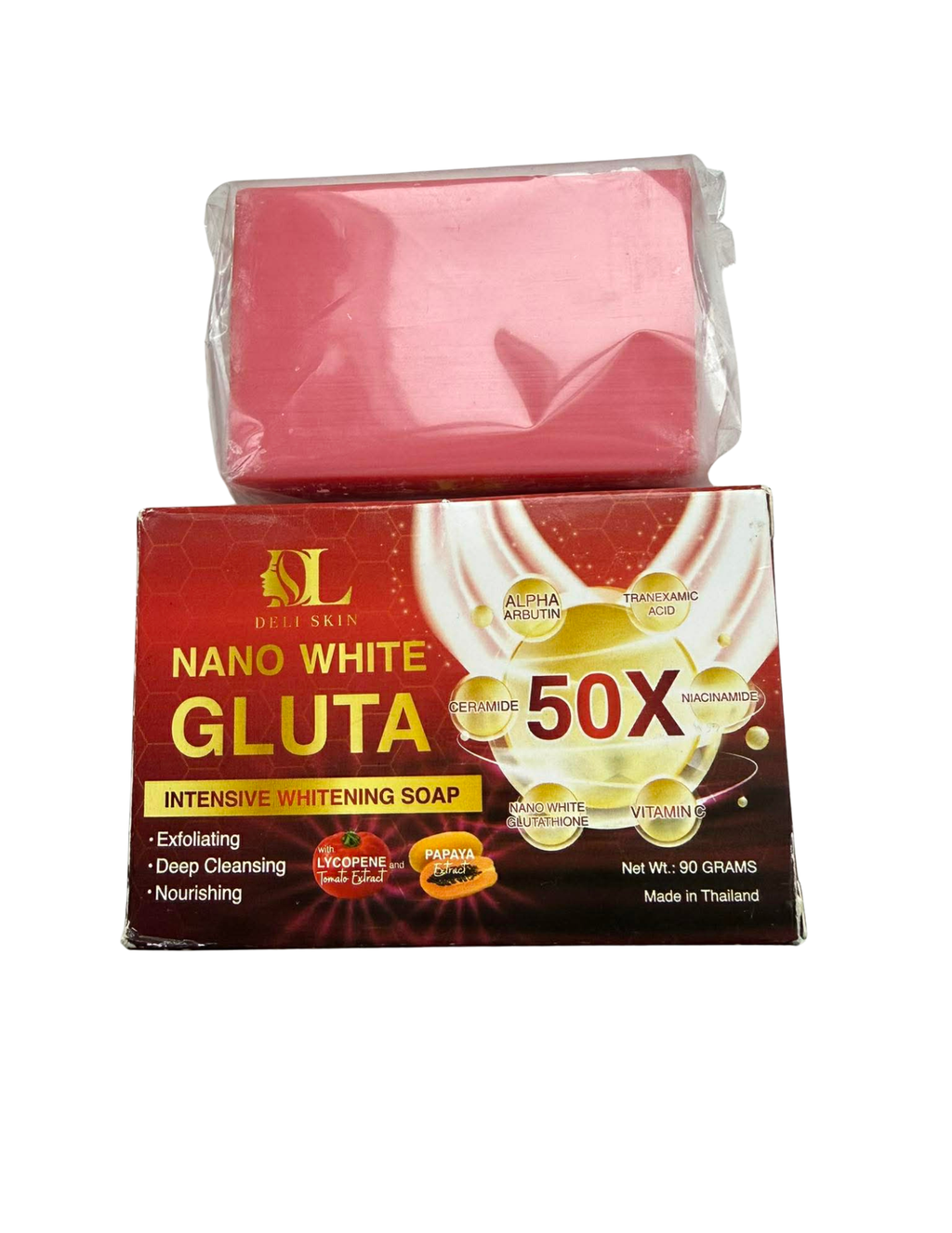 Deli Skin Nano White Gluta Clarifying Bar Soap – 90g