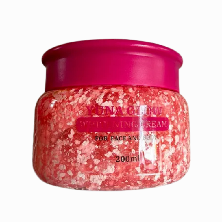 Yuna Glow Radiance Face Body Cream 200ml – With Glutathione, Niacinamide, Dragon Blood Extract &amp; Vitamin E