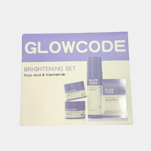 GLOWCODE Brightening Skincare Set Kojic Acid Niacinamide Soap Toner Creams