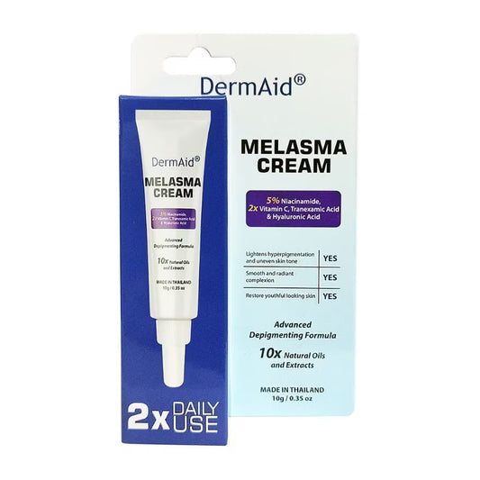 DermAid Melasma Cream packaging on a white background