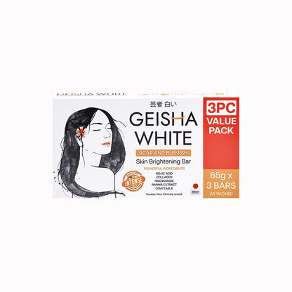 Geisha White Scar and Blemish Skin Brightening Bar 65gx2