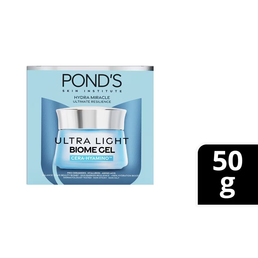 POND'S Hydra Miracle Skincare – Ultra Light Biome Gel Cream 45g & Serum 30ml