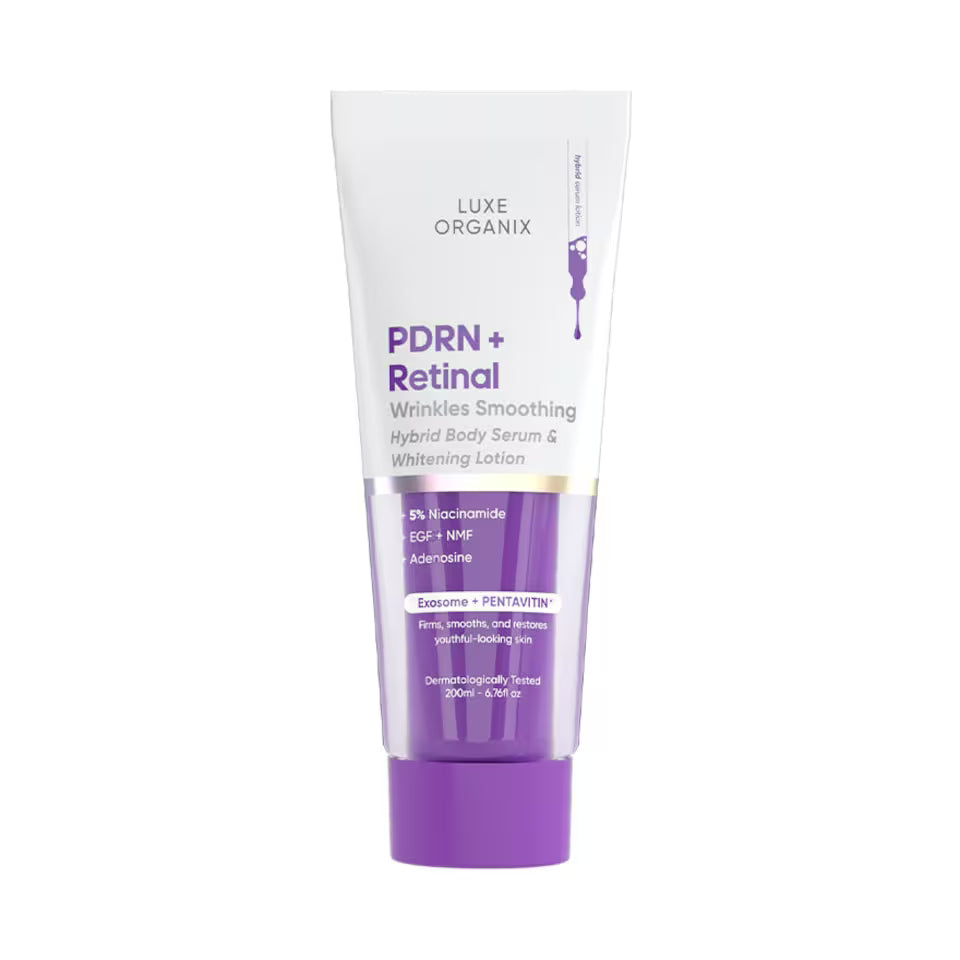 Luxe Organix PDRN Hybrid Body Serum Lotion 200ml – PDRN + Retinal or PDRN + Nano White