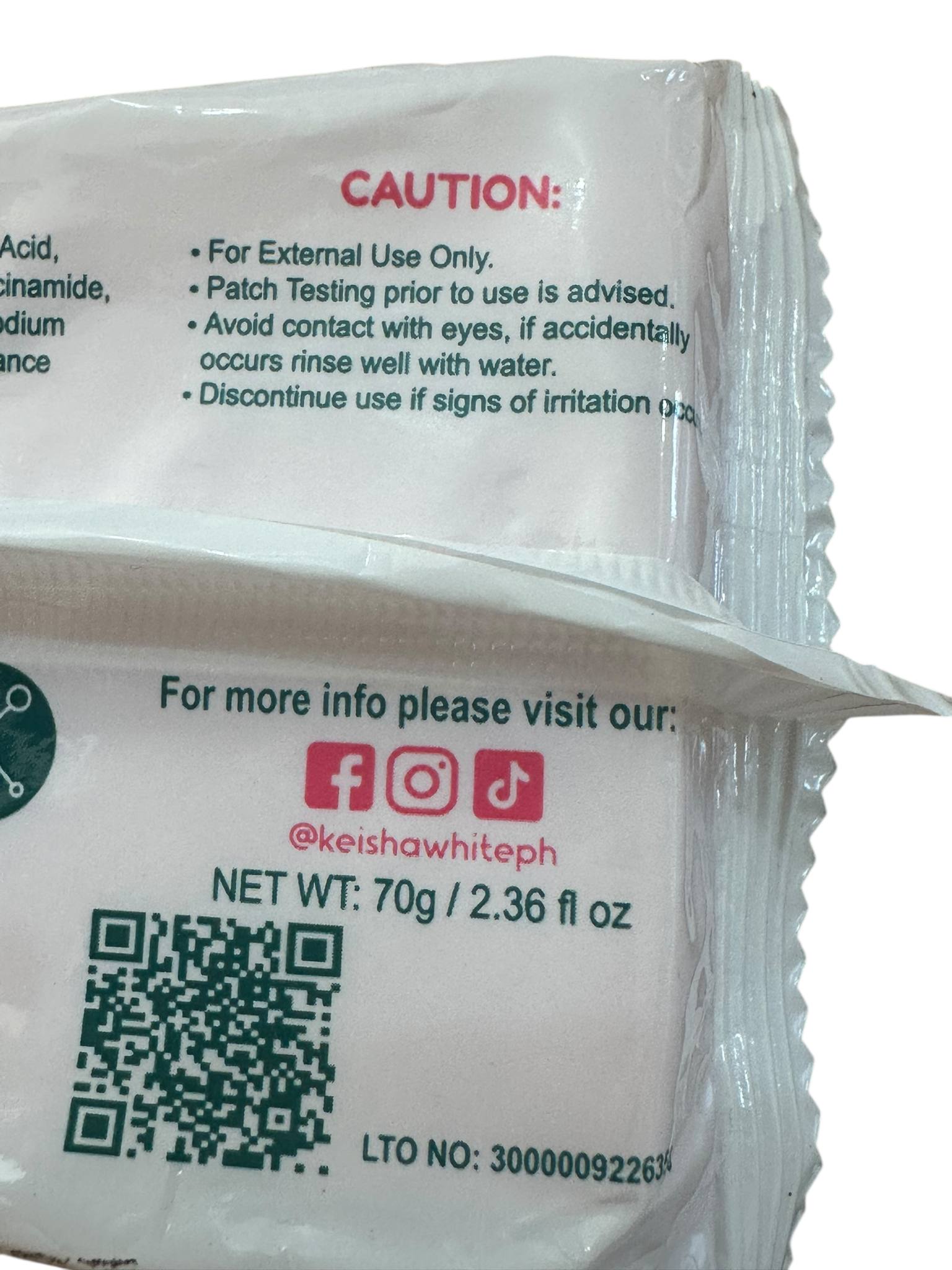 Keisha White Milky Gluta White x20 Extreme Whitening Soap 70g-Debsline.co