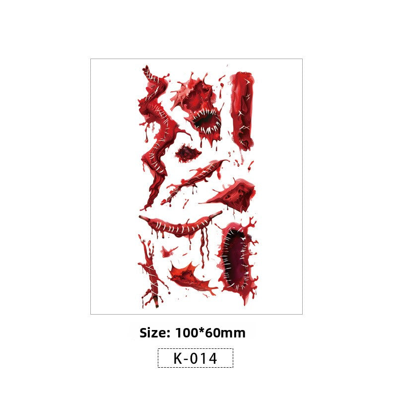 Halloween Scar Tattoo Sticker