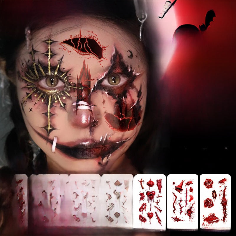 Halloween Scar Tattoo Sticker