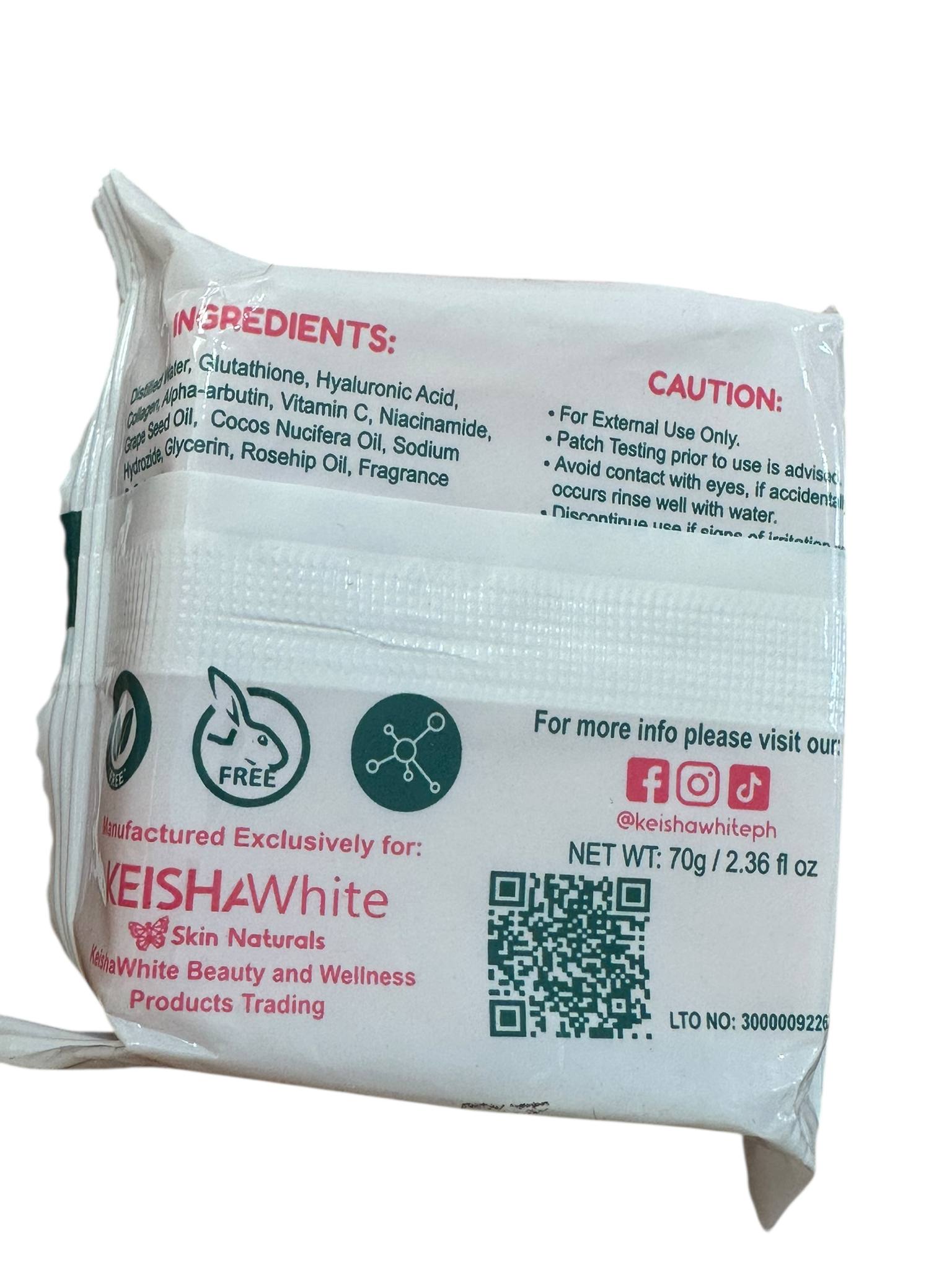 Keisha White Milky Gluta White x20 Extreme Whitening Soap 70g-Debsline.co