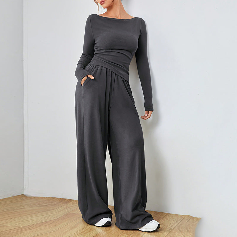 Relaxed Wide-leg Pants Suit