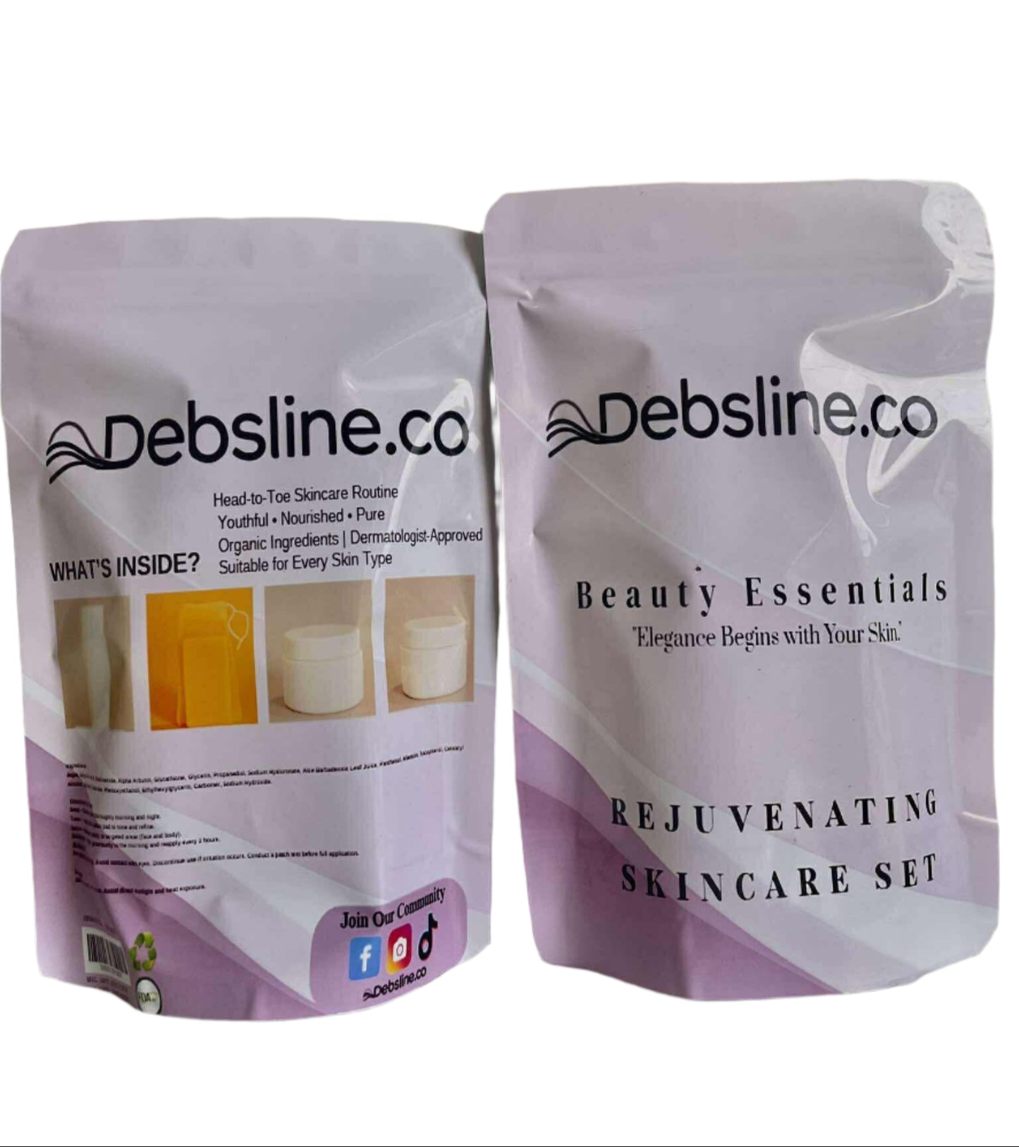 Debsline.co Beauty Essentials Rejuvenating Facial Skincare Set 4n1