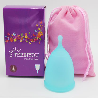 Reusable silicone menstrual cups
