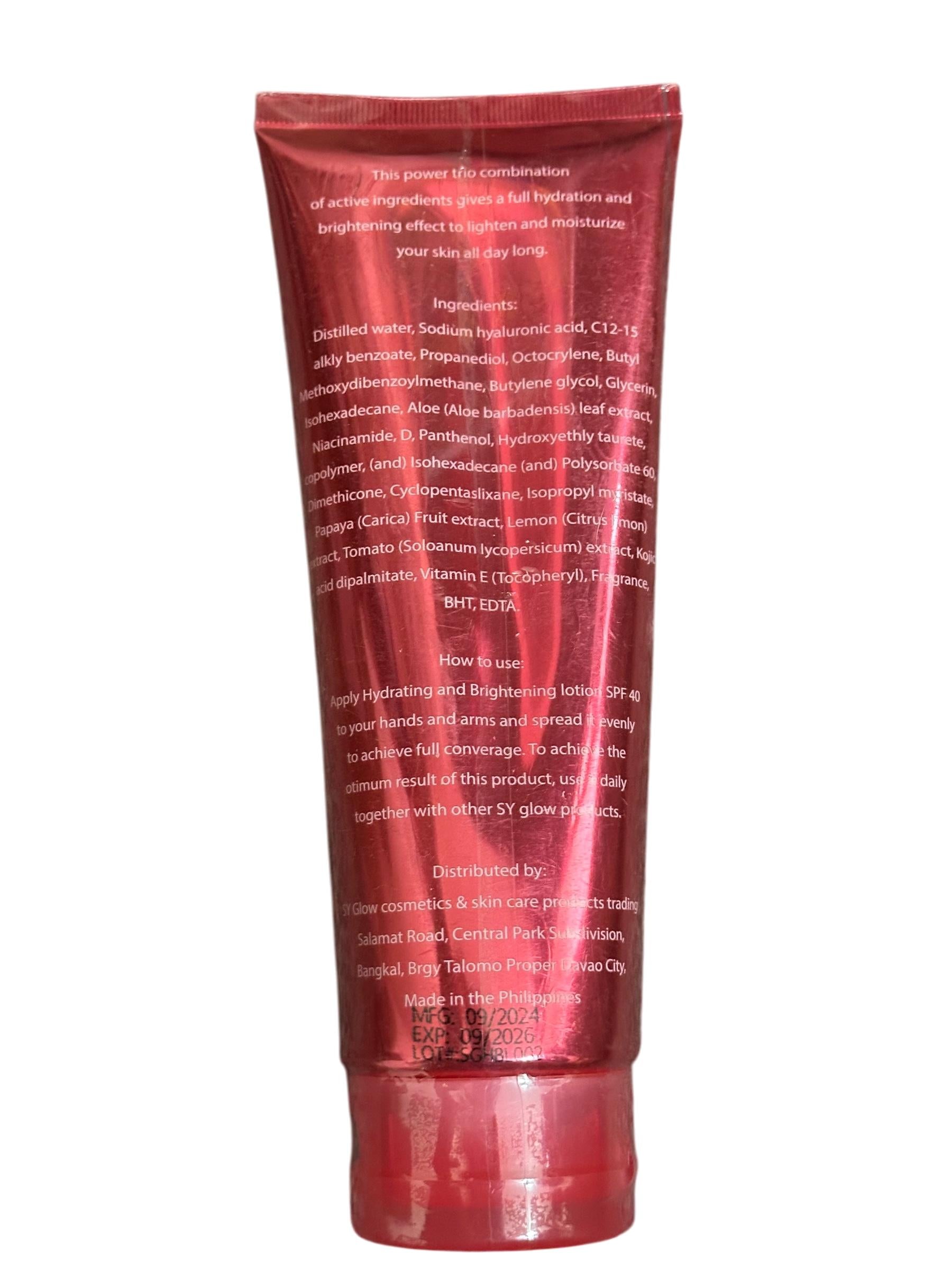 SY Glow Körperlotionen £14-£16 pro Stück