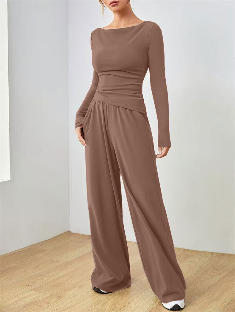 Relaxed Wide-leg Pants Suit