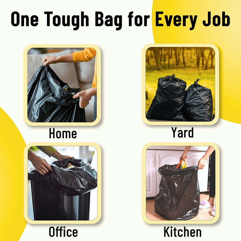 400 Black Bin Liners Refuse Sacks 75L Heavy Duty Black Bin Bags 20 Rolls, Disposable Kitchen Refuse Liners, Strong and Large 70x72cm Trash Bags, Dustbin Bags, Leakproof Waste Bags, Rubbish Bin Garbage Bin Sacks, 400 Liners (2