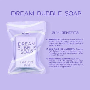 Manic Dream Bubble Soap Lavender Bliss Lightens and Moisturises Skin 130g - Body Care - Comfort soap Cleansing Moisturizing debsline.co
