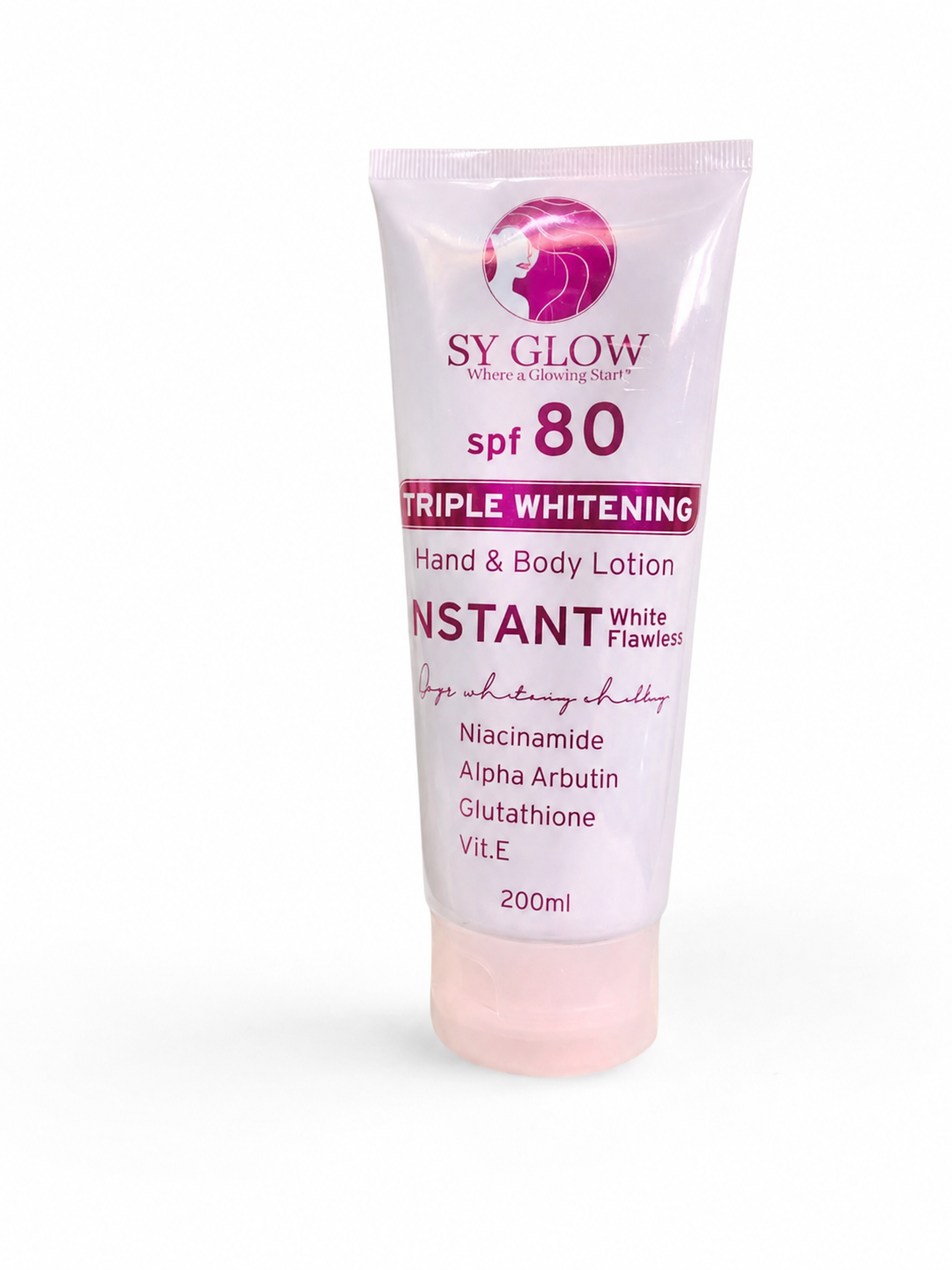 Lotion éclaircissante intense SY Glow SPF 80 | 200 g 