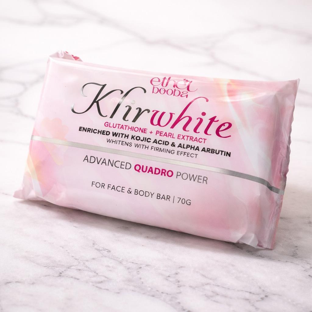 Ethel Booba KlirWhite Gluta + Pearl Extract Brightening Face and Body Bar Soap - 70g 2x