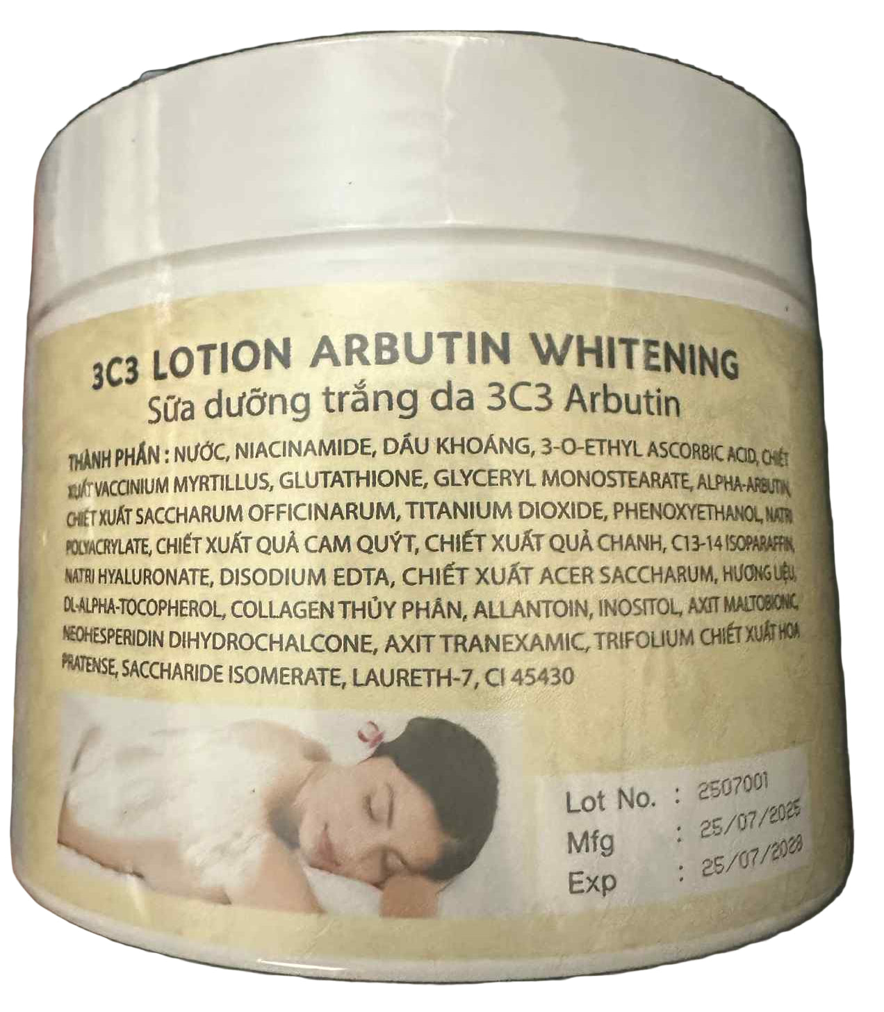 Abutine 3c3 Whitening Body Cream 250g Körperpflege Hautpflege