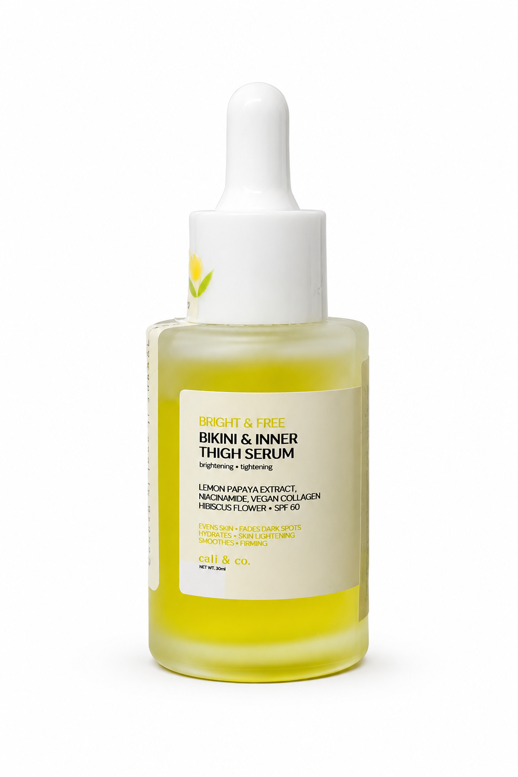 Catt &amp; Co Bright &amp; Free Achselserum – aufhellend und glättend, LSF 60 – 30 ml