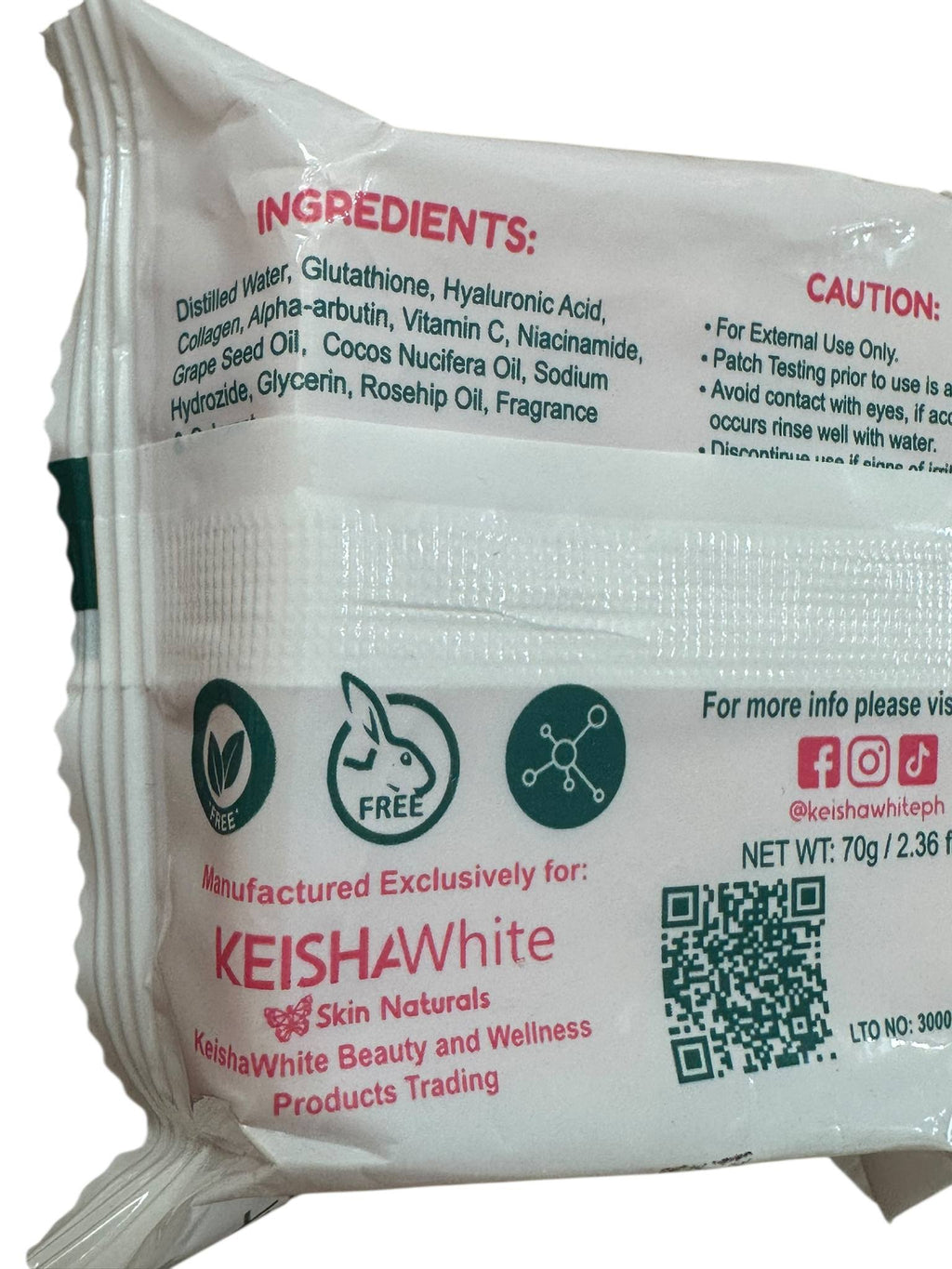 Keisha White Milky Gluta White x20 Extreme Whitening Soap 70g-Debsline.co