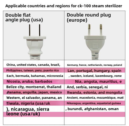 Special disinfection device for menstrual cups
