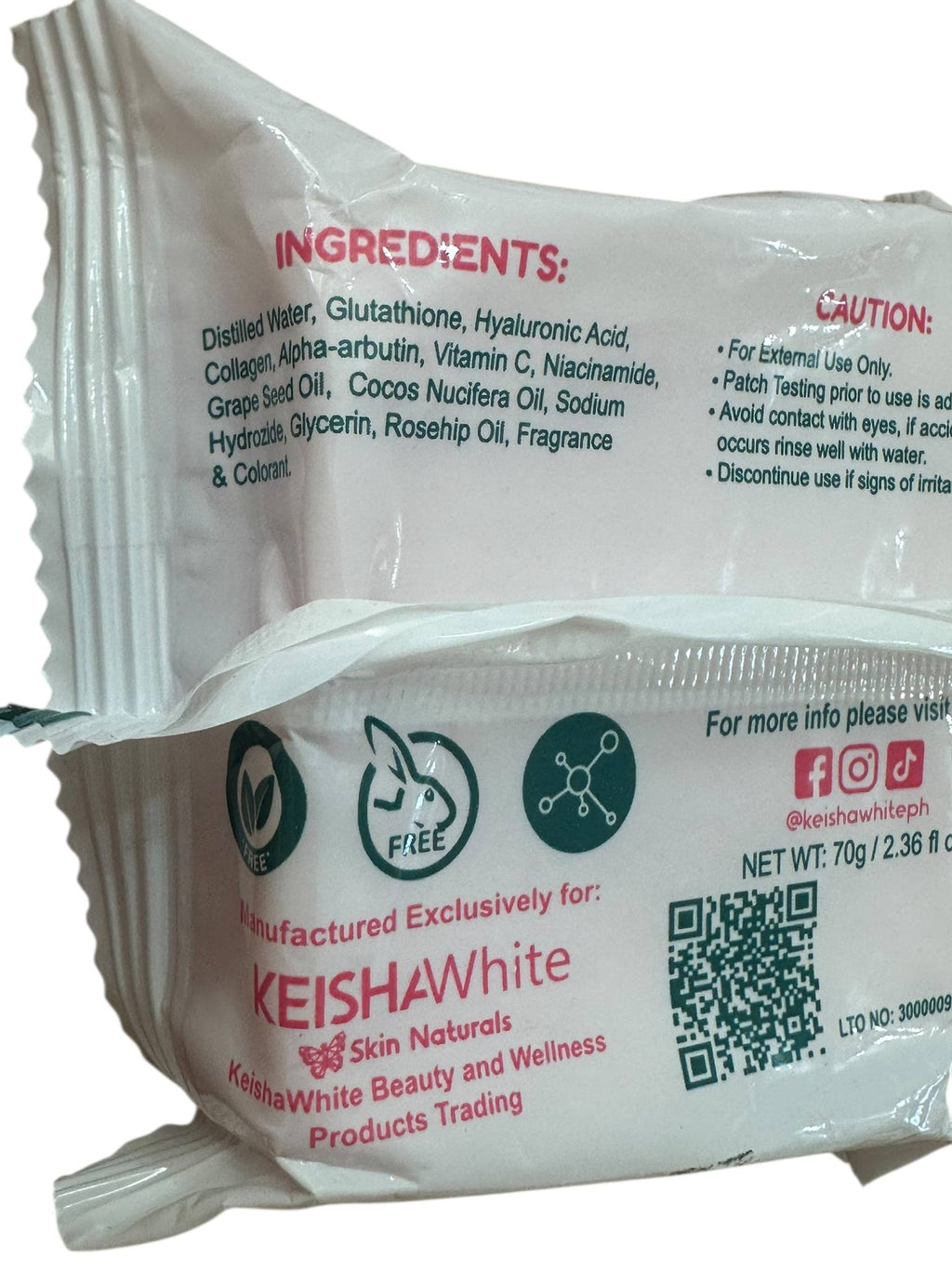 Keisha White Milky Gluta White x20 Extreme Whitening Soap 70g-Debsline.co